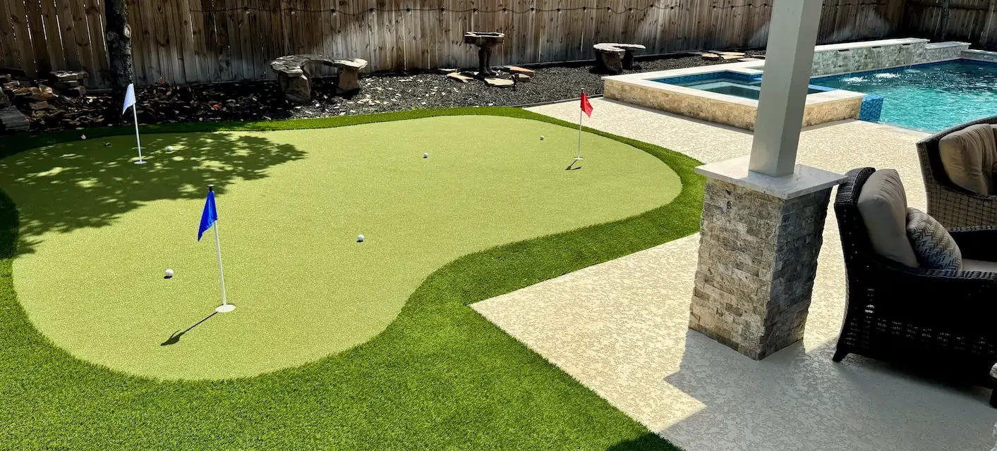 Putting Green Installation in The Woodlands, TX